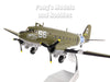 C-47 DC-3 Skytrain - Dakota S6 "Night Fright" 79th Troop Carrier Squadron, 436th Troop Carrier Group, USAAF Station AAF-466 Membury, England, D-Day, 1944 1/100 Scale Diecast Model - Unbranded