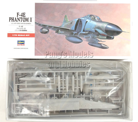 McDonnell Douglas F-4 F-4E Phantom II - USAF 1/72 Scale Plastic Model Kit (Assembly Required) by Hasegawa