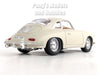 1961 Porsche 356 356B Coupe - WHITE - 1/24 Scale Diecast Model by Bburago