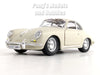 1961 Porsche 356 356B Coupe - WHITE - 1/24 Scale Diecast Model by Bburago