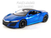 2018 Acura NSX - BLUE - 1/24 Scale Diecast Metal Model by Maisto