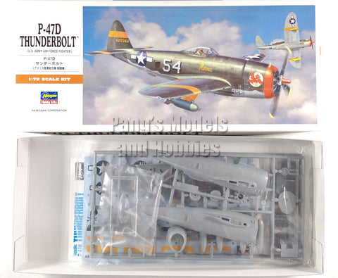 Republic P-47 P-47D Thunderbolt USAAF 1/72 Scale Plastic Model Kit (Assembly Required) by Hasegawa