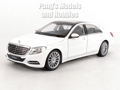 2014 Mercedes-Benz S-Class W222 - WHITE - 1/24 Diecast Metal Model by Welly
