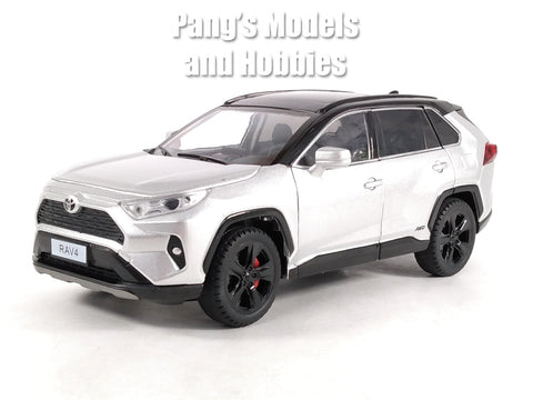 2019 Toyota RAV4 Rav4 Hybrid 1/24 Scale Diecast Model - SILVER - by MiJo