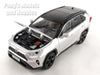 2019 Toyota RAV4 Rav4 Hybrid 1/24 Scale Diecast Model - SILVER - by MiJo