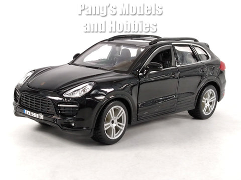 2011 Porsche Cayenne Turbo - BLACK - 1/24 Scale Diecast Model by Bburago