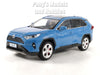 2019 Toyota RAV4 Rav4 Hybrid 1/24 Scale Diecast Model - BLUE - by MiJo