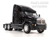 Kenworth T2000 Extended Cab - BLACK - 1/32 Scale Diecast Metal and Plastic Model by Welly