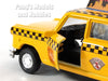 4.5 Inch Chicago Yellow Taxi Cab 1/32 Scale Diecast Metal Model by Kinsmart