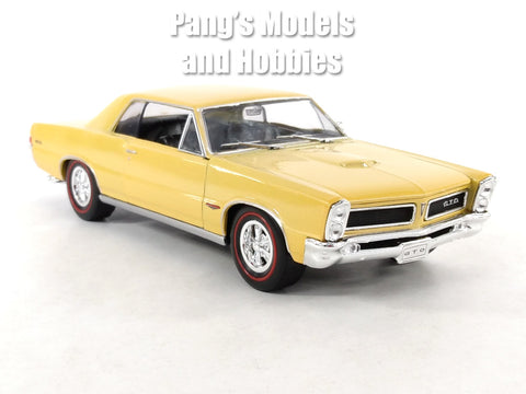 1965 Pontiac GTO - GOLD - 1/24 Diecast Metal Model by Welly