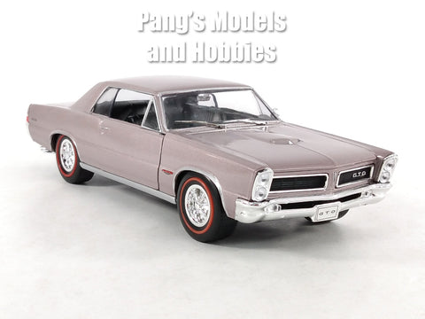 1965 Pontiac GTO - SILVER - 1/24 Diecast Metal Model by Welly