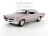 1965 Pontiac GTO - SILVER - 1/24 Diecast Metal Model by Welly