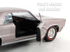 1965 Pontiac GTO - SILVER - 1/24 Diecast Metal Model by Welly