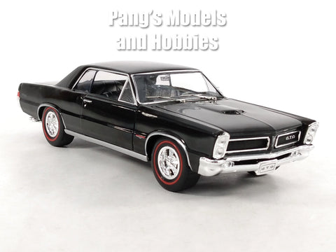 1965 Pontiac GTO - BLACK - 1/24 Diecast Metal Model by Welly