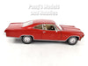 Chevrolet Impala 1965 SS 396 - RED - TAN INTERIOR - 1/24 Diecast Metal Model by Welly
