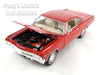 Chevrolet Impala 1965 SS 396 - RED - TAN INTERIOR - 1/24 Diecast Metal Model by Welly