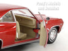 Chevrolet Impala 1965 SS 396 - RED - TAN INTERIOR - 1/24 Diecast Metal Model by Welly