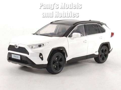 2019 Toyota RAV4 Rav4 Hybrid 1/24 Scale Diecast Model - WHITE - by MiJo