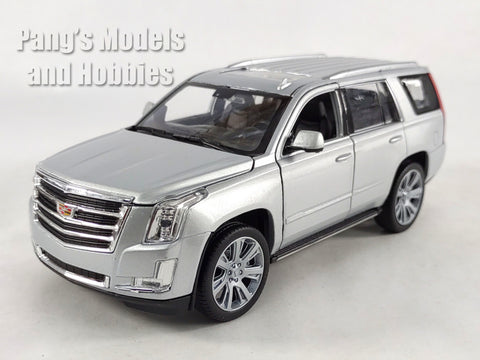 2017 Cadillac Escalade - SILVER - 1/24 Scale Diecast Metal Model by Welly