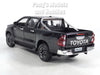 2018 Toyota Hilux 2.8 SR5 Double Cab Pickup Truck - BLACK - 1/27 Scale Diecast Model by Maisto