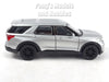 4.75 Inch 2023 Ford Explorer - SILVER - 1/42 Scale Diecast Model by Welly