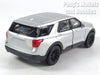 4.75 Inch 2023 Ford Explorer - SILVER - 1/42 Scale Diecast Model by Welly