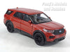4.75 Inch 2023 Ford Explorer - RED - 1/42 Scale Diecast Model by Welly