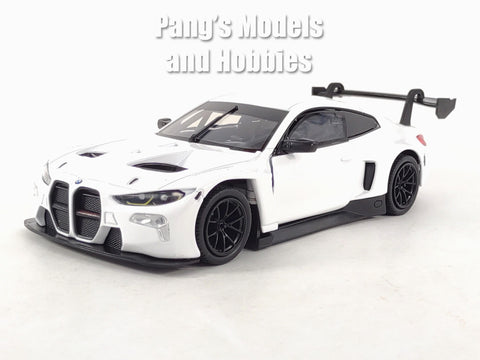 2022 BMW M4 GT3 - WHITE - 1/24  Scale Diecast Metal Model by Motormax