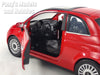 2007 Fiat 500 1/24 Scale Diecast Metal Car Model by Newray