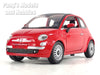 2007 Fiat 500 1/24 Scale Diecast Metal Car Model by Newray