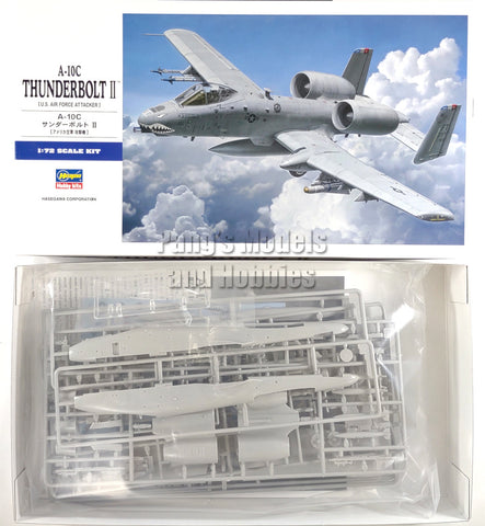 The Fairchild Republic A-10 A-10C Thunderbolt II USAF 1/72 Scale Plastic Model Kit (Assembly Required) by Hasegawa
