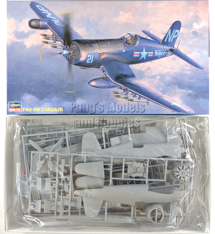 Vought F4U F4U-5N Corsair - NAVY - USMC 1/48 Scale Plastic Model Kit (Assembly Required) by Hasegawa