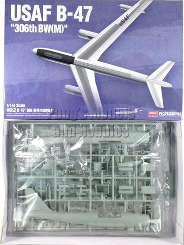 Boeing B-47 Stratojet Bomber USAF 1/144 Scale Plastic Model Kit (Assembly Required) by Academy