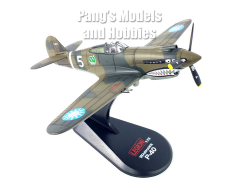 Curtiss P-40 P-40B/C Warhawk "White 5" Flying Tigers - AVG, 9.5 Victory Ace Charles Bond, 1st Squadron "Adam and Eve", 1st American Volunteer Group "Flying Tigers", Chinese Air Force, Loiwing, China, 1942 1/72 Scale Diecast Metal Model by Legion