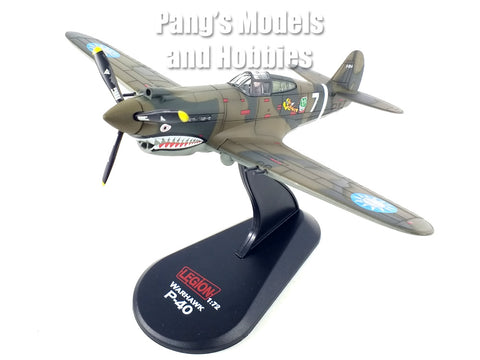 Curtiss P-40 P-40B/C Warhawk "White 7", 13 Victory Ace Robert Neale, 1st Squadron "Adam and Eve", 1st American Volunteer Group "Flying Tigers", Chinese Air Force, Kunming, China, 1942 1/72 Scale Diecast Metal Model by Legion