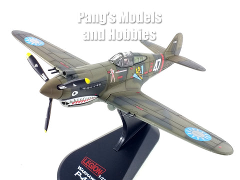 Curtiss P-40 P-40B/C Warhawk "White 47" Robert T. Smith, 3rd Squadron "Hell's Angels", 1st American Volunteer Group "Flying Tigers", Chinese Air Force, Burma, 1942 1/72 Scale Diecast Metal Model by Legion