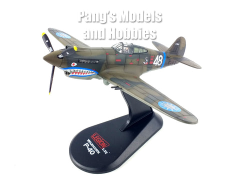 Curtiss P-40 P-40B/C Warhawk "White 48" 20 Victory Ace David Lee "Tex" Hill, 2nd Squadron "Panda Bears", 1st American Volunteer Group "Flying Tigers", Chinese Air Force, China 1941 - 1942 1/72 Scale Diecast Metal Model by Legion