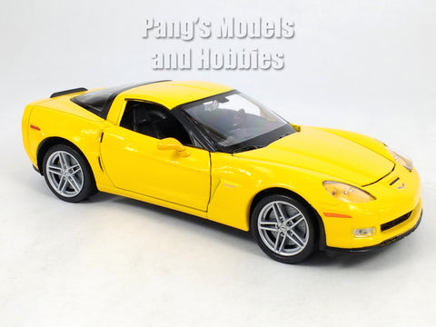 2007 Chevrolet Corvette Z06 - YELLOW - 1/24 Diecast Metal Model by Welly