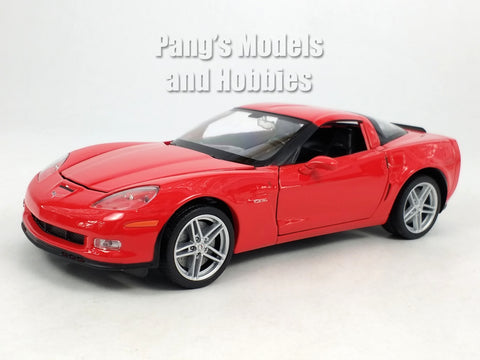 2007 Chevrolet Corvette Z06 - RED - 1/24 Diecast Metal Model by Welly