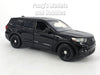 2022 Ford Explorer Police Interceptor SUV - BLACK - 1/24 Scale Diecast Model by Motormax