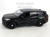 2022 Ford Explorer Police Interceptor SUV - BLACK - 1/24 Scale Diecast Model by Motormax