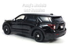 2022 Ford Explorer Police Interceptor SUV - BLACK - 1/24 Scale Diecast Model by Motormax