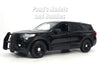 2022 Ford Explorer Police Interceptor SUV - BLACK - 1/24 Scale Diecast Model by Motormax