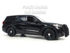 2022 Ford Explorer Police Interceptor SUV - BLACK - 1/24 Scale Diecast Model by Motormax
