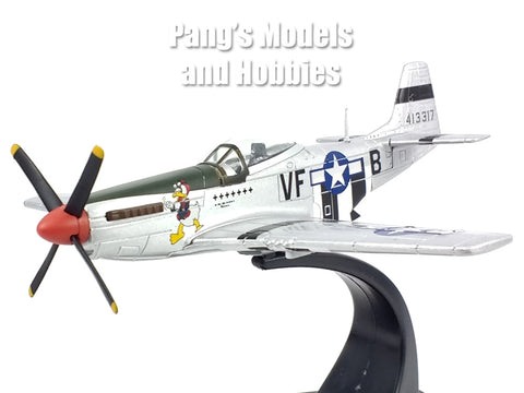North American P-51 P-51D Mustang 7-Victory Ace Capt. Donald Emerson, 336th Fighter Squadron, 4th Fighter Group "Debden Eagles," 8th USAAF, 1944 1/72 Scale Diecast Metal Model by Oxford