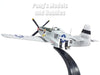 North American P-51 P-51D Mustang 7-Victory Ace Capt. Donald Emerson, 336th Fighter Squadron, 4th Fighter Group "Debden Eagles," 8th USAAF, 1944 1/72 Scale Diecast Metal Model by Oxford