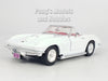 1967 Chevrolet Corvette C2 Convertible - WHITE - 1/24 Scale Diecast Metal Model by Showcasts w/ BOX