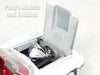 1967 Chevrolet Corvette C2 Convertible - WHITE - 1/24 Scale Diecast Metal Model by Showcasts w/ BOX