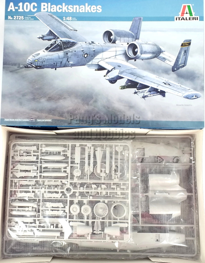 Fairchild Republic A-10 A-10C Thunderbolt II - Warthog USAF 1/48 Scale Plastic Model Kit (Assembly Required) by Italeri