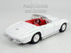 1967 Chevrolet Corvette C2 Convertible - WHITE - 1/24 Scale Diecast Metal Model by Showcasts w/ BOX